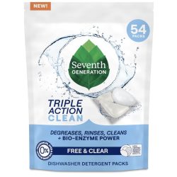 Seventh Generation Triple Action Clean Automatic Dishwasher Detergent Packs
